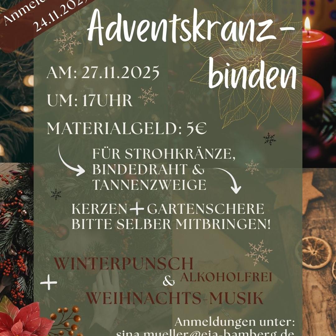 Adventskranzbinden