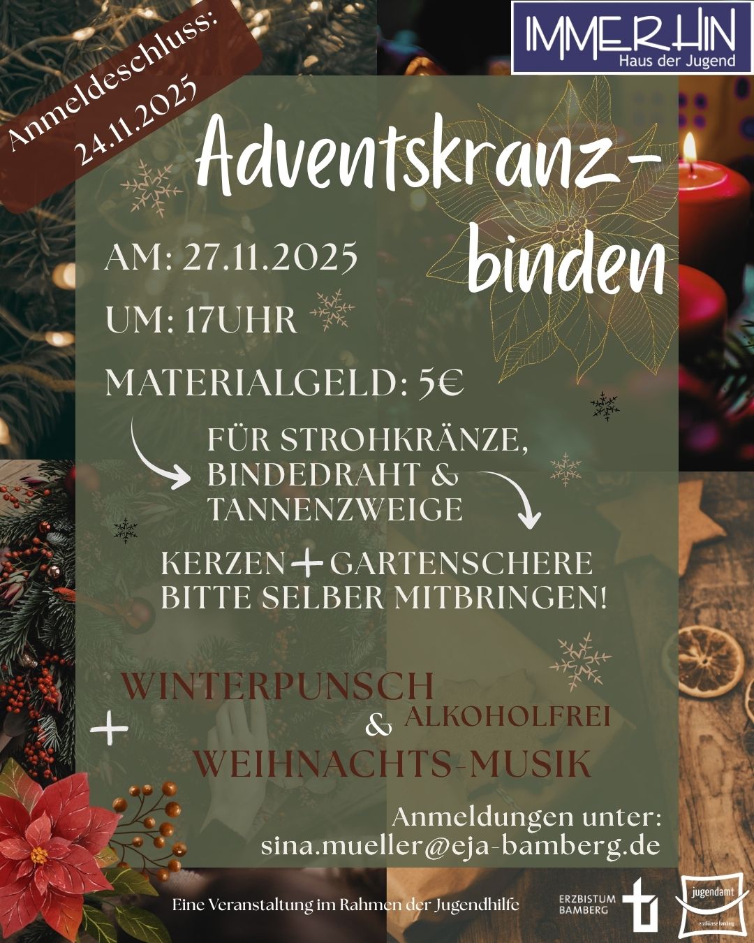 Adventskranzbinden