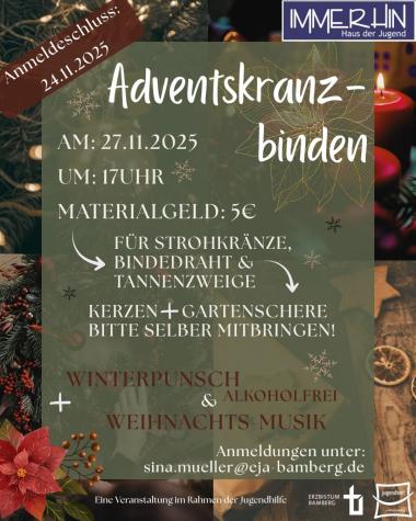 Adventskranzbinden