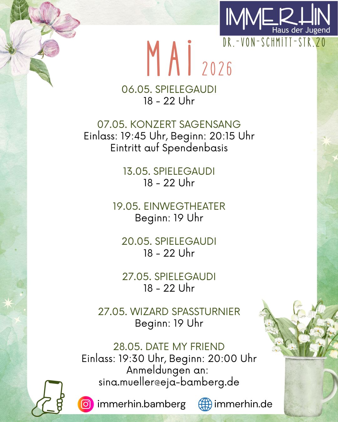 Monatsplan Mai 2026